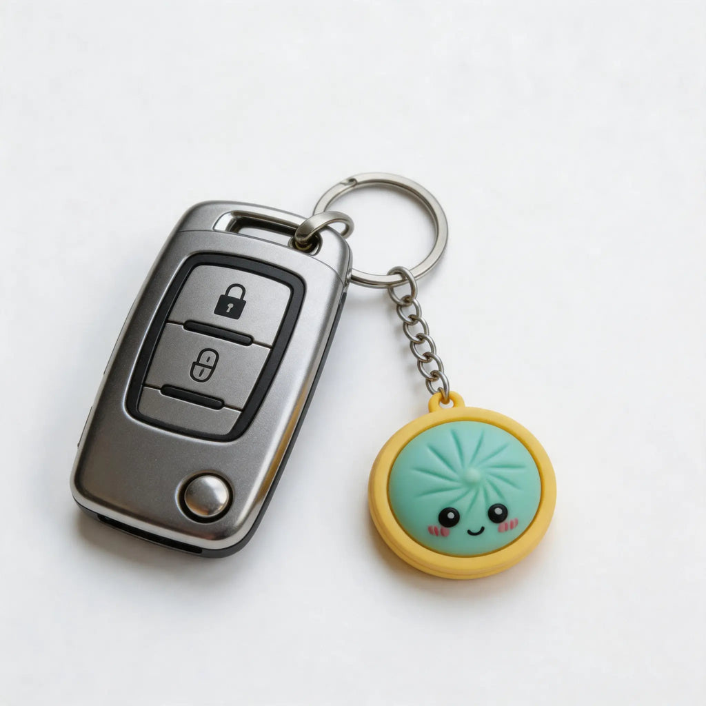 Mini Dumpling Keychain – Cute Cartoon Charm for Bags, Backpacks & Keys, Perfect Gift for Kids, Soft and Sturdy