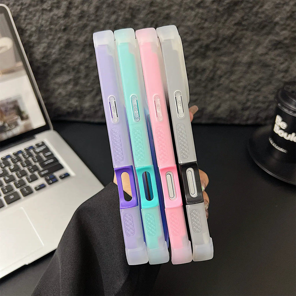 HOTSIAD Iridescent Laser Fluorescent Cute Phone Case [Magsafe Compatible] Shockproof Anti-Slip Anti-Scratch Drop Protection Case for Iphone 17 16 Pro Max 15 14 13 Pro Max