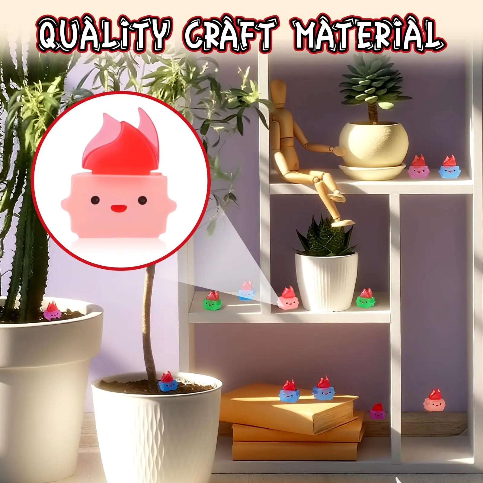 50/100Pcs Mini Luminous Dumpster Fire Ornaments Humorous Nurse Teacher Appreciation Gifts, Glow in Dark Resin Figure Anxiety Relief Emotional Support Gift for Employee IT Administrative Service Industry Workers Desk Office Home Decoration