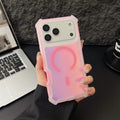 HOTSIAD Iridescent Laser Fluorescent Cute Phone Case [Magsafe Compatible] Shockproof Anti-Slip Anti-Scratch Drop Protection Case for Iphone 17 16 Pro Max 15 14 13 Pro Max