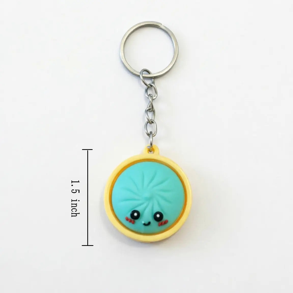 Mini Dumpling Keychain – Cute Cartoon Charm for Bags, Backpacks & Keys, Perfect Gift for Kids, Soft and Sturdy