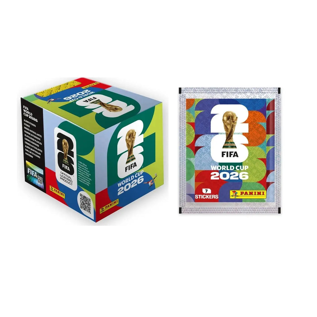 Panini FIFA World Cup 2026 Official Sticker Collection: 50-Pack Box - 350 Stickers Total - Factory Sealed & Unsearched Soccer Mystery Box, International Edition