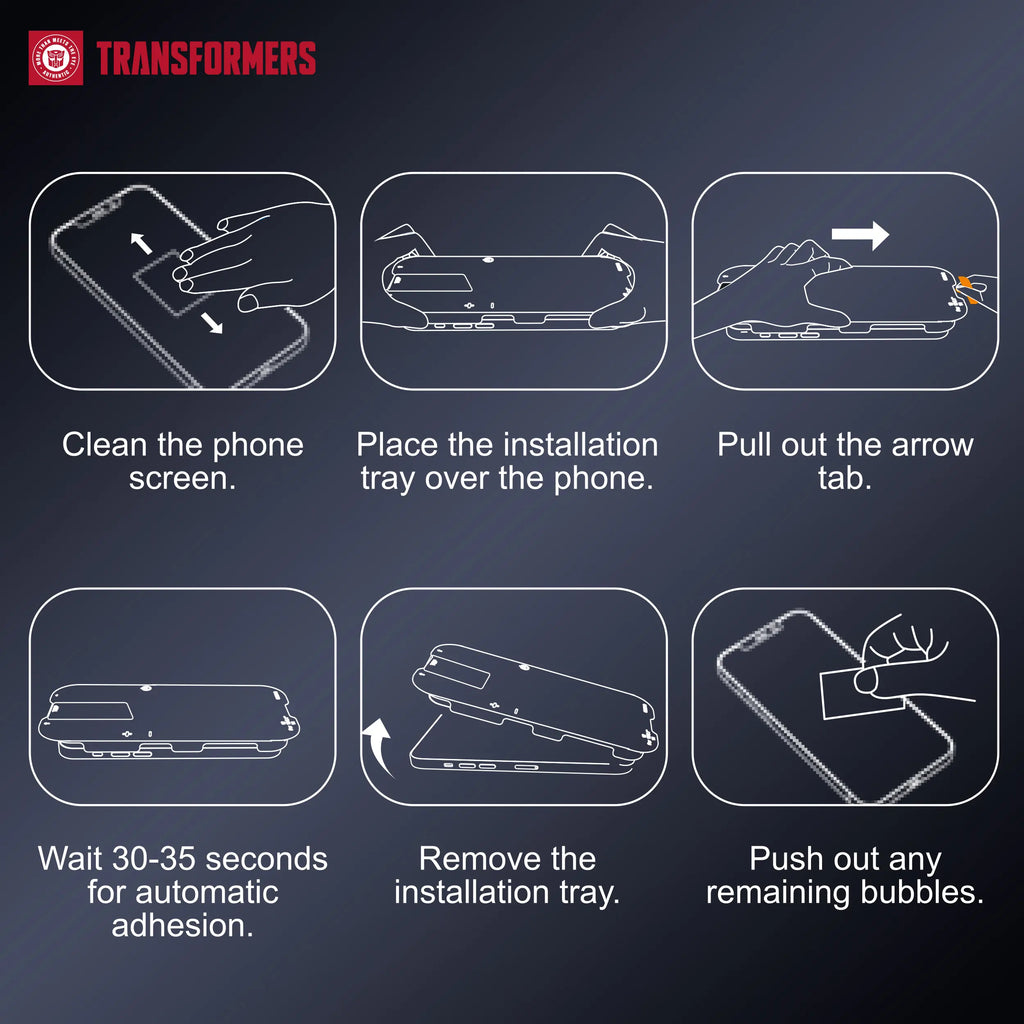 TRANSFORMERS 2-Pack Privacy Screen Protector, Phone Screen Protector, High-Definition Shatterproof Tempered Glass Phone Protector and Accessories