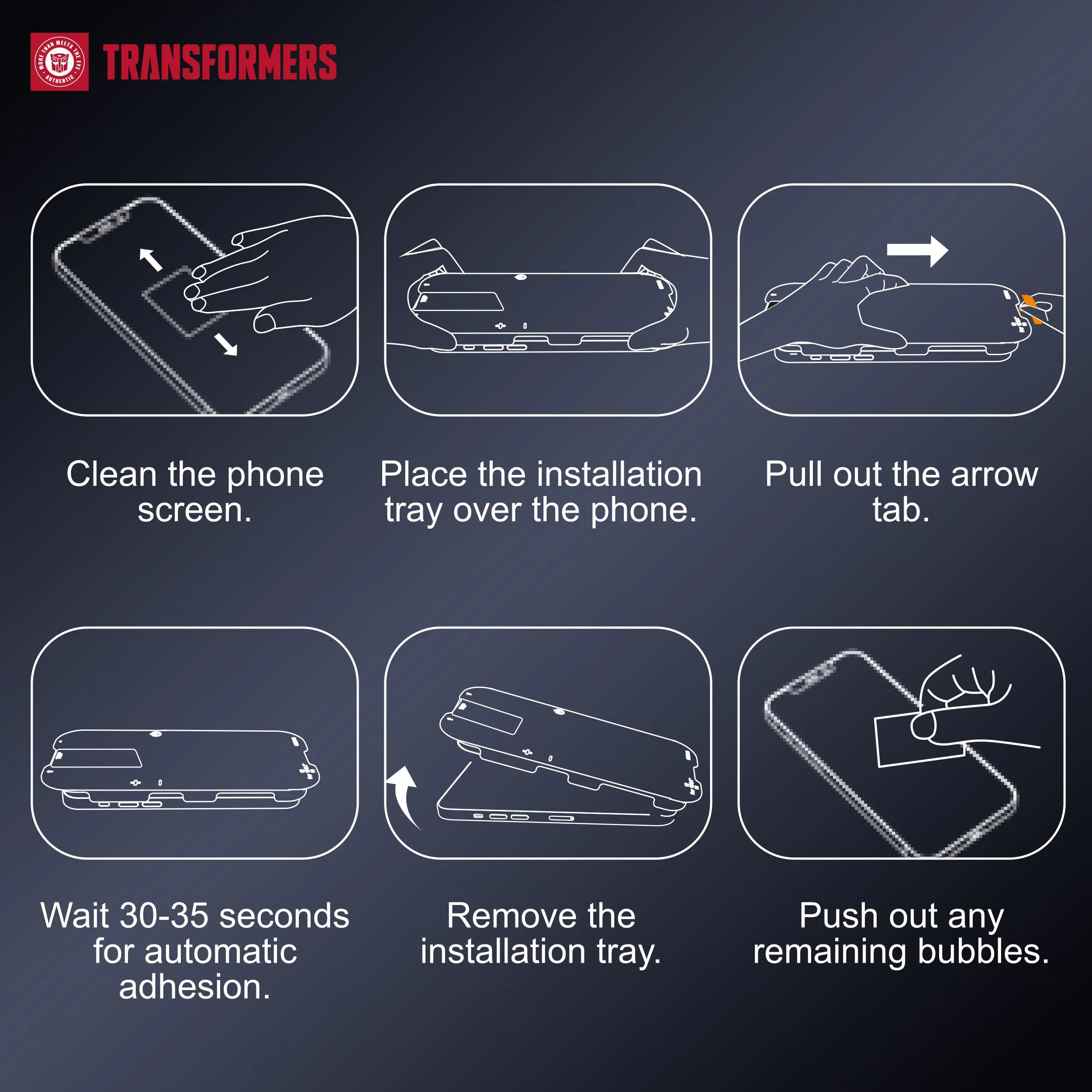 TRANSFORMERS 2-Pack Privacy Screen Protector, Phone Screen Protector, High-Definition Shatterproof Tempered Glass Phone Protector and Accessories