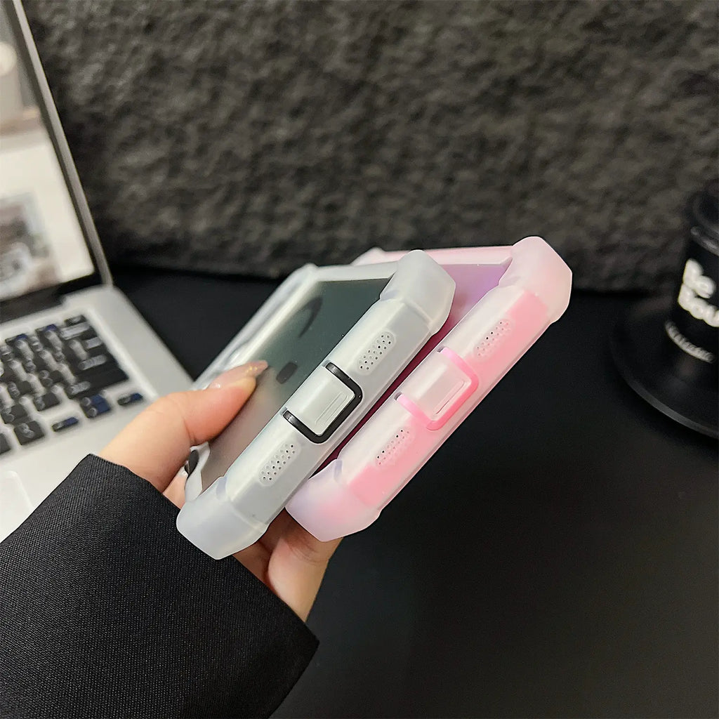 HOTSIAD Iridescent Laser Fluorescent Cute Phone Case [Magsafe Compatible] Shockproof Anti-Slip Anti-Scratch Drop Protection Case for Iphone 17 16 Pro Max 15 14 13 Pro Max