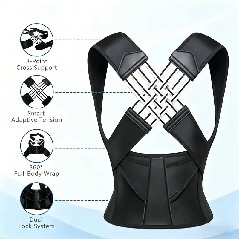 Corrective Hunchback Artifact Posture Strap for Adults Male & Female Open Shoulder Beauty Shapewear Womenswear Outdoorfun