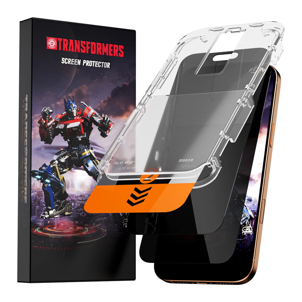 TRANSFORMERS 2-Pack Privacy Screen Protector, Phone Screen Protector, High-Definition Shatterproof Tempered Glass Phone Protector and Accessories