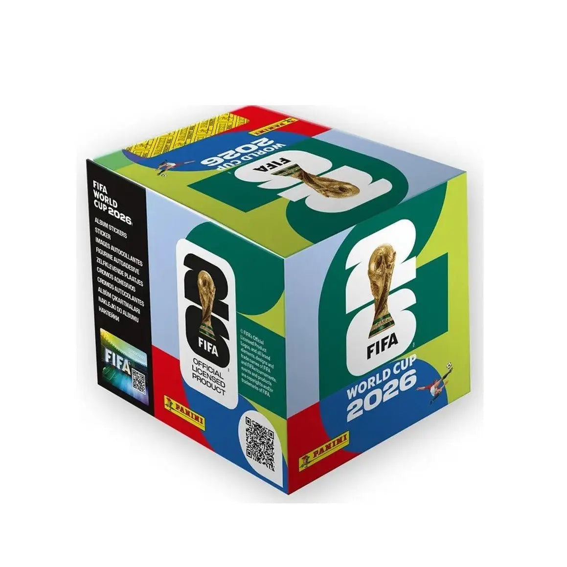 Panini FIFA World Cup 2026 Official Sticker Collection: 50-Pack Box - 350 Stickers Total - Factory Sealed & Unsearched Soccer Mystery Box, International Edition
